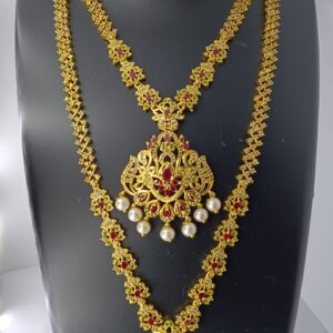 Buy Nakshatra Emporium Indian Traditional Gold Plated Wedding Bridal CZ Necklace Jewellery Set Gift for Women Girls