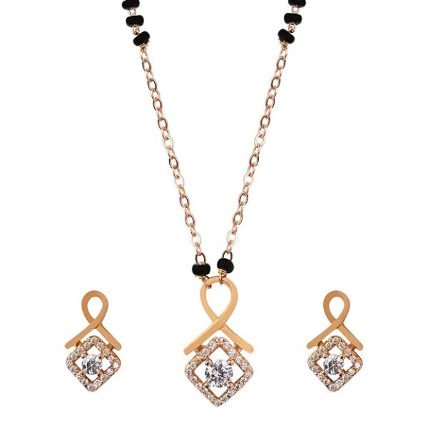 Nakshatra Emporium Jewelry Luxury AD Pendant Gift Set